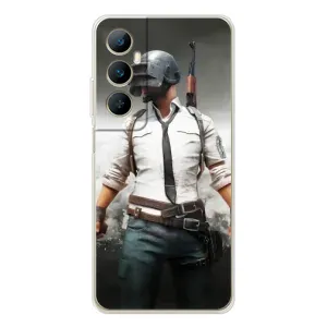 Силиконовый чехол с картинкой "Герой Pubg" на Realme C75 (Пабг)