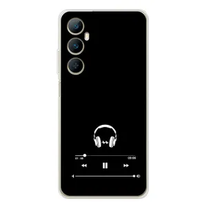 Чохол з картинками на чорному фоні для Realme C75 (Плеєр)