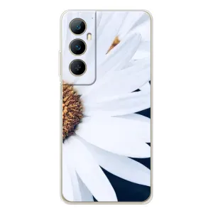 Чехол с ромашками на Realme C75 (Пол ромашки)