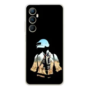 Силиконовый чехол с картинкой "Герой Pubg" на Realme C75 (Пубг мен)