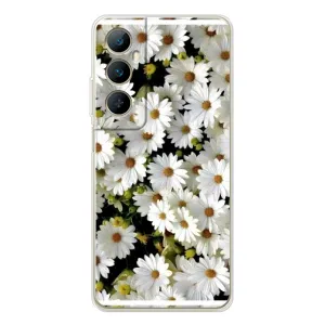 Чехол с ромашками на Realme C75 (Рамка в ромашках)