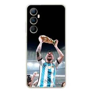 Чехлы Лео Месси Аргентина для Realme C75 (Счастливый Месси)