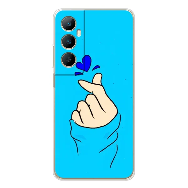Чехол с рисунком «Сердце на синем» для Realme C75 Чехол с рисунком «Сердце на синем» для Realme C75