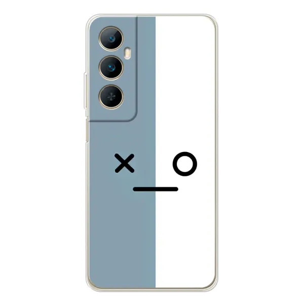 Чехол с рисунком «Серо-белый» для Realme C75 Чехол с рисунком «Серо-белый» для Realme C75