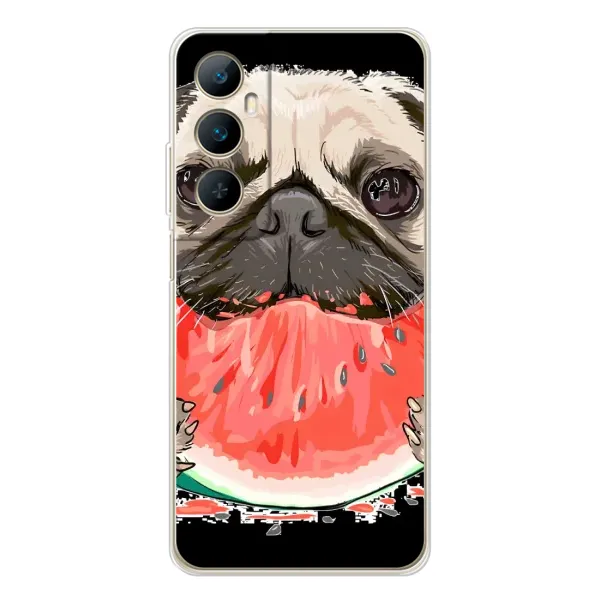 Чехол с рисунком «Смешной Мопс» для Realme C75 Чехол с рисунком «Смешной Мопс» для Realme C75