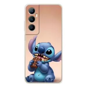 Чехол с рисунком Стич для Realme C75 (Стич с шоколадом)