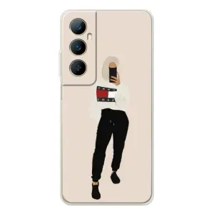 Силиконовый Чехол на Realme C75 с картинкой Стильных Девушек (Стильная)