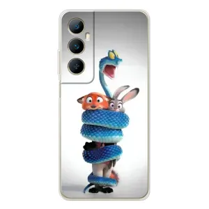 Силиконовый чехол с принтом Зоотрополіс для Realme C75 (Змея Зоо)