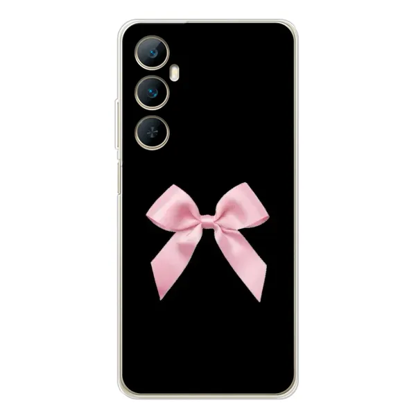 Чехол с рисунком «Бант на черном» для Realme C76