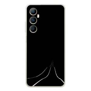 Чехол с картинками на черном фоне для Realme C76 (Дорога)