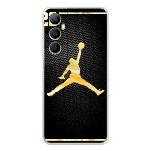 Силиконовый Чехол Nike Air Jordan на Реалми С76 (Джордан 23)