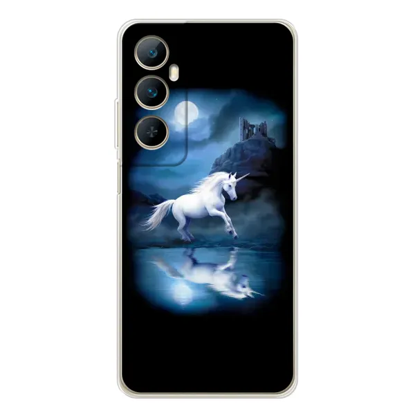 Чехол с рисунком «Единорог» для Realme C76 Чехол с рисунком «Единорог» для Realme C76