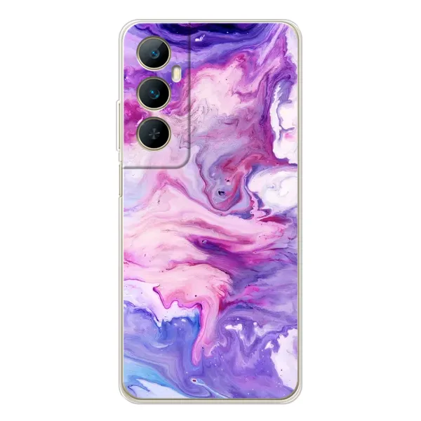 Чехол с рисунком «Фиолетовый мрамор» для Realme C76 Чехол с рисунком «Фиолетовый мрамор» для Realme C76