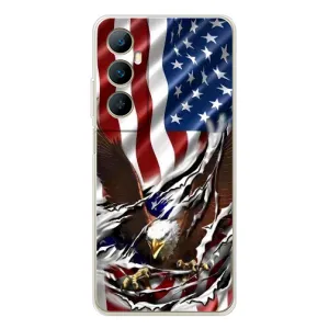 Чехол Флаг USA для Realme C76 (Флаг USA)