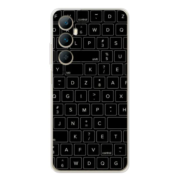 Чехол с рисунком «Клавиатура» для Realme C76 Чехол с рисунком «Клавиатура» для Realme C76
