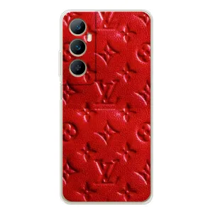 Текстурний Чохол Louis Vuitton для Реалмі С76 (Червоний ЛВ)