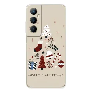 Чехол Санта Клаус для Realme C76 (Merry Christmas)