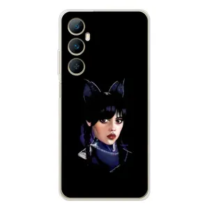 Чехлы с принтом Уэнсдей на Realme C76 (Милая Уэнсдей)