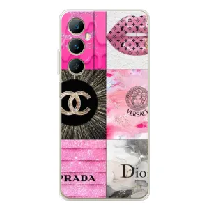 Чохол (Dior, Prada, YSL, Chanel) для Realme C76 (Модніца)