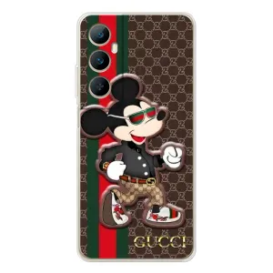 Чехлы Бренд GUCCI для Realme C76 (Маус Гуччи)