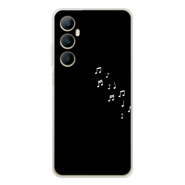 Чехол с рисунком «Ноты» для Realme C76 Чехол с рисунком «Ноты» для Realme C76