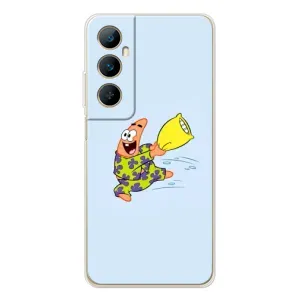 Чехлы с Патриком на Realme C76 (Патрик с подушкой)