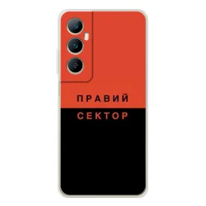 Чехлы УПА (Красно-Чёрный) на Realme C76 (Правый Серктор)