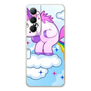 Чохол Unicorn на Realme C76 (Веселка Єдиноріга)