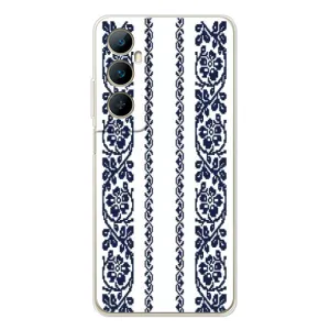 Силиконовый Чехол на Realme C76 с картинкой Вышиванки (Синяя вышиванка)