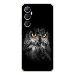 Чохли з принтом СОВИ для Realme C76 (Сова на чорному)