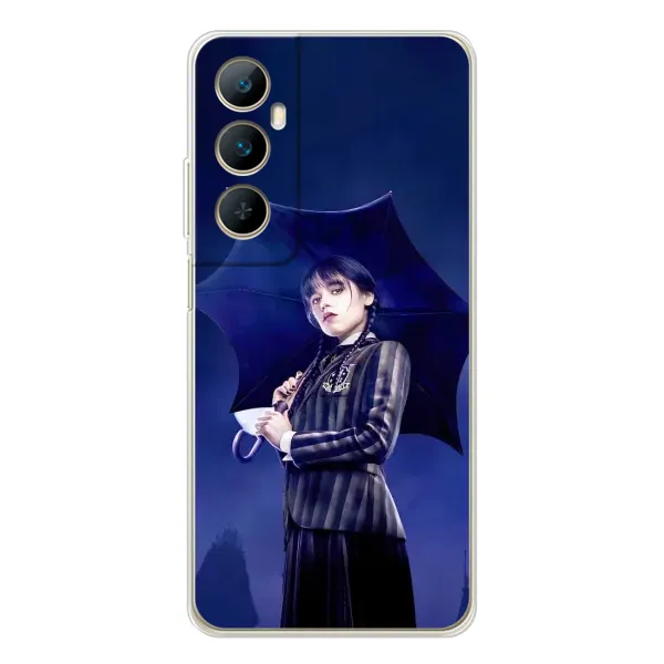 Чехол с рисунком «Уэнсдей с зонтом» для Realme C76 Чехол с рисунком «Уэнсдей с зонтом» для Realme C76