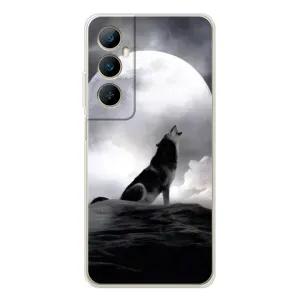 Чохол з Вовком на Realme C76 (Вовк і місяць)