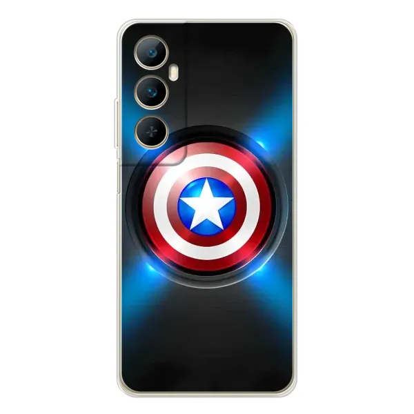 Чехол с рисунком «Яркий Щит Капитана» для Realme C76 Чехол с рисунком «Яркий Щит Капитана» для Realme C76