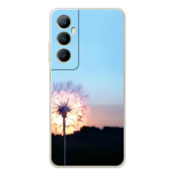 Чехол с рисунком «Закат с одуванчиком» для Realme C76 Чехол с рисунком «Закат с одуванчиком» для Realme C76