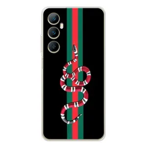 Чехлы Бренд GUCCI для Realme C76 (Змей Гуччи)