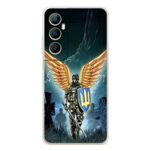 Патриотический Чехол для Realme C76 (ЗСУ з крильями)