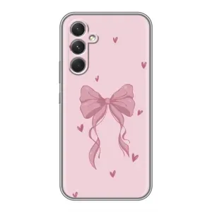 Чехол банты для RealMe C83 (Бант на розовом)