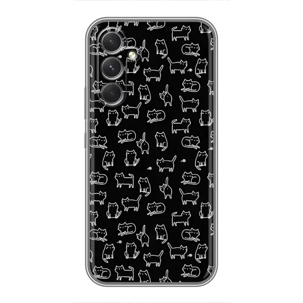 Чехол с рисунком «Котики на черном» для Realme C83 Чехол с рисунком «Котики на черном» для Realme C83