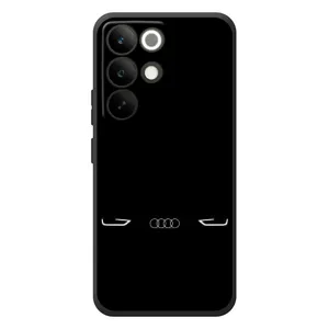 Силиконовый бампер с картинкой машины на RealMe C85 Pro (Силует Audi)