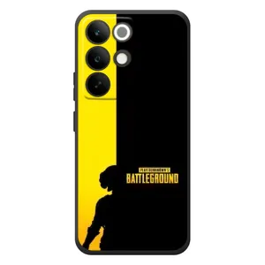 Чехол (TPU) с картинкой "Лого Пабг" на Реалми C85 Про (Battlegrounds)