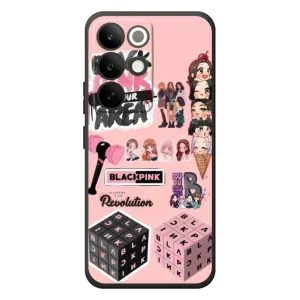 Чехлы с картинкой для RealMe C85 Pro (BLACK PINK коллаж)