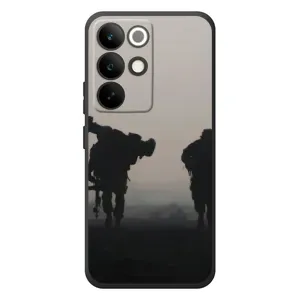 Чехлы на военную тематику для RealMe C85 Pro (Бой солдат)