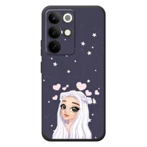 Чохол Стильні дівчата на RealMe C85 Pro (Дівчина та серця)
