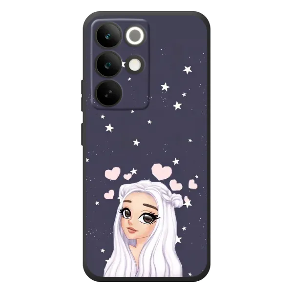 Чехол с рисунком «Девушка и сердечки» для Realme C85 Pro Чехол с рисунком «Девушка и сердечки» для Realme C85 Pro