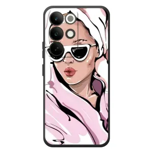 Чохол з картинкою Модні Дівчата RealMe C85 Pro (Дівчина в халаті)
