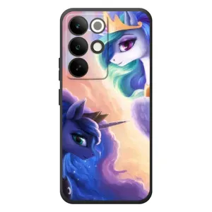 Чехол Unicorn на RealMe C85 Pro (Единорожки на тучках)