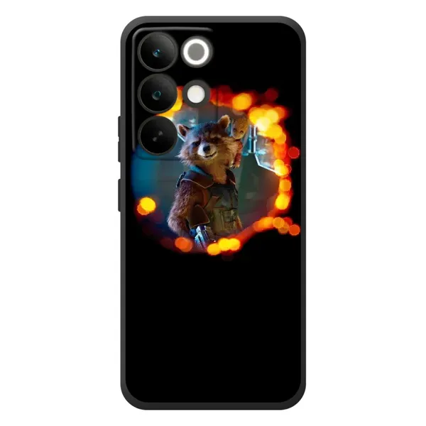 Чехол с рисунком «Енот Ракета» для Realme C85 Pro