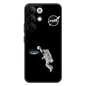 Силіконовый бампер з принтом "Наса" на RealMe C85 Pro (Космонавт баскетболіст)