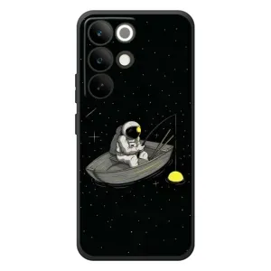 Силіконовый Чохол з принтом "Космонавти" на RealMe C85 Pro (Космонавт на рибалці)