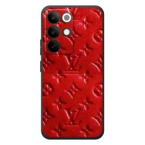 Текстурний Чохол Louis Vuitton для РеалМе C85 Про (Червоний ЛВ)